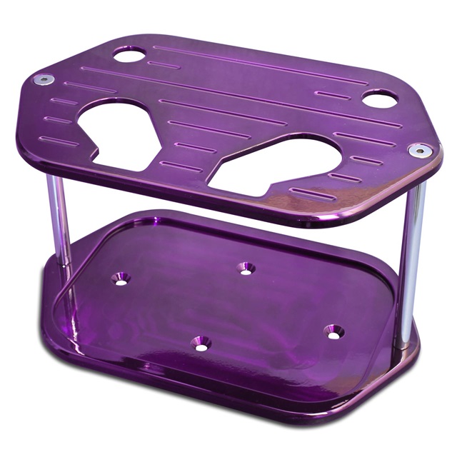 Custom Purple Powdercoat Ball Mill Billet Optima Battery Tray 34